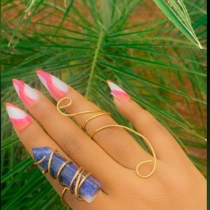 Blue sodalite ring